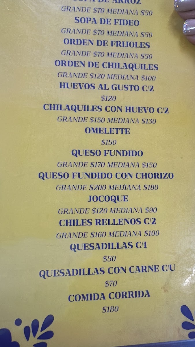 Fonda Lupita Menu - Image 3