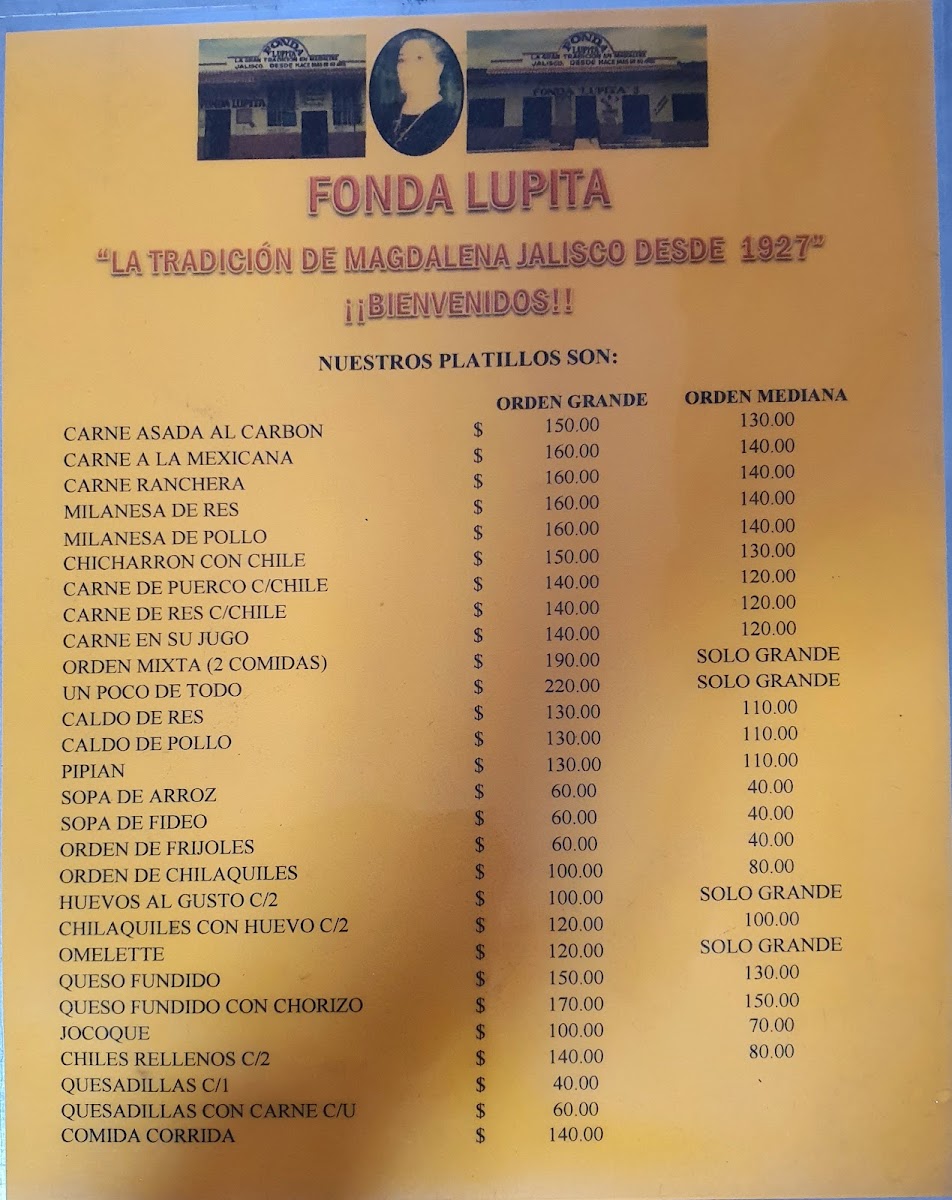 Fonda Lupita Menu - Image 6